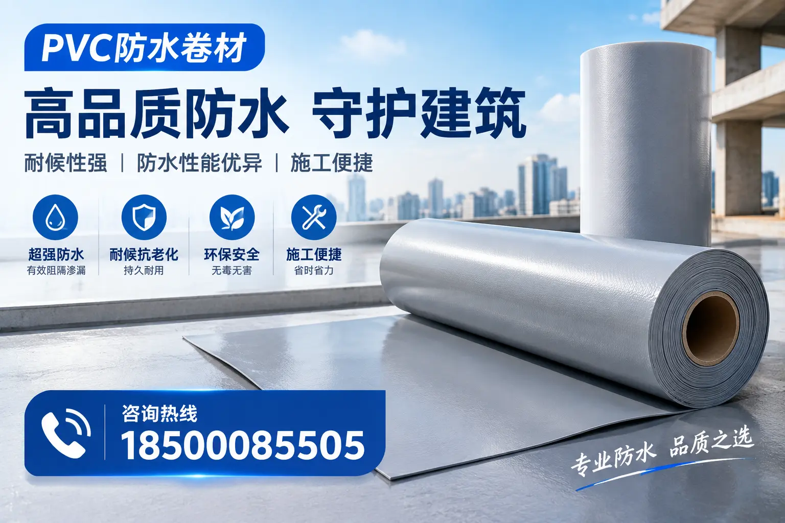 PVC防水卷材的防水效果评测,适合青岛的科学依据